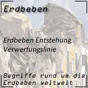 Erdbeben Ursachen Verwerfungslinie