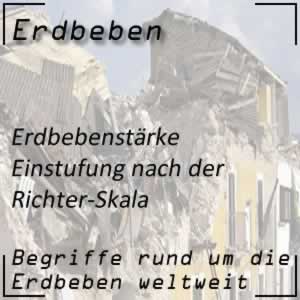 Erdbeben Richter-Skala