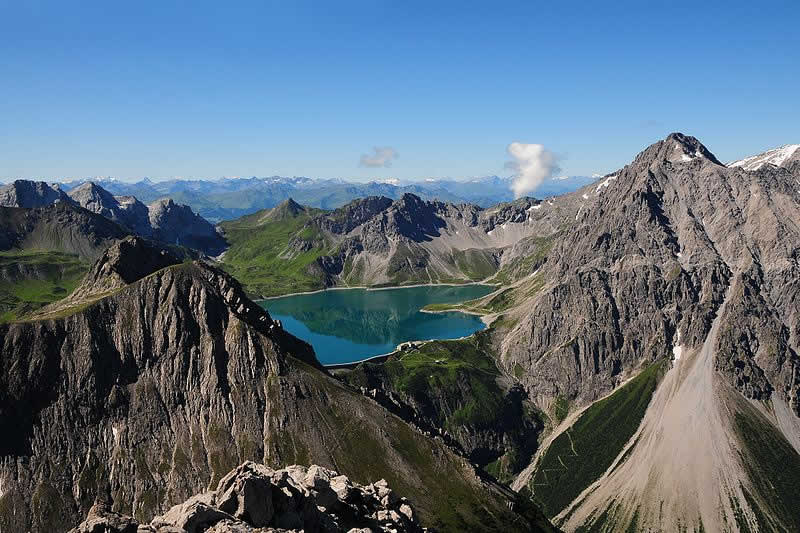 Lünersee Bergsee in Vorarlberg