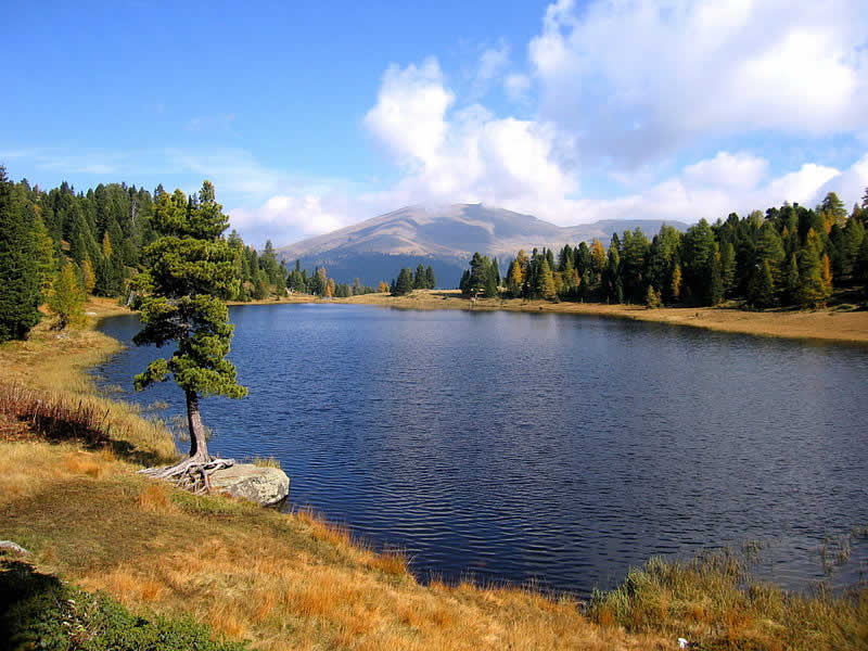 Schwarzsee auf der Turracher Höhe Steiermark und Kärnten