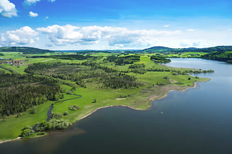 Wallersee bei Seewalchen in Salzburg