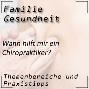 Chiropraktiker und seine Arbeit