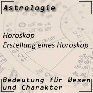 Erstellung eines Horoskops