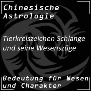 Chinesische Astrologie Tierkreiszeichen Schlange