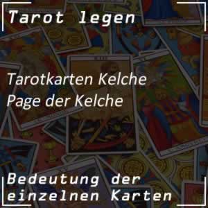 Tarotkarte Page der Kelche