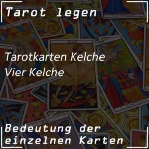 Tarotkarte Vier Kelche