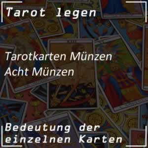 Tarotkarte Acht Münzen