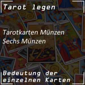 Tarotkarte Sechs Münzen