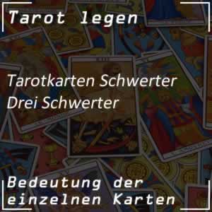 Tarotkarte Drei Schwerter