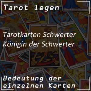 Tarotkarte Königin der Schwerter