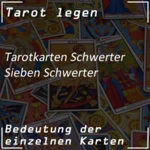 Tarotkarte Sieben Schwerter