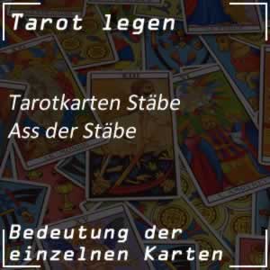 Tarotkarte Ass der Stäbe