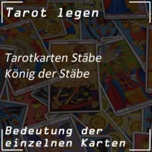 Tarotkarte König der Stäbe