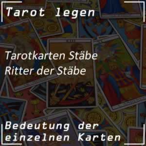 Tarotkarte Ritter der Stäbe