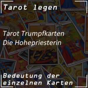 Tarotkarte die Hohepriesterin