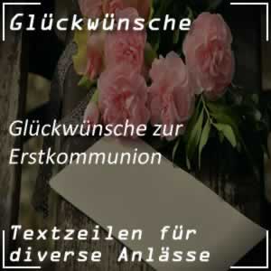 Glückwunsch Erstkommunion