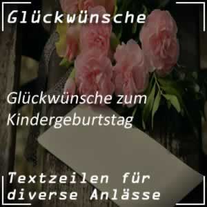 Glückwunsch Kindergeburtstag