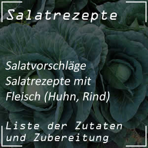 Salatrezepte mit Fleisch