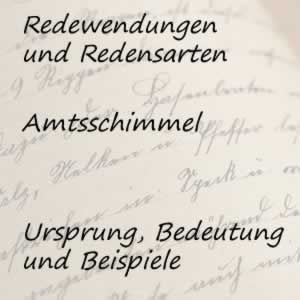 Redewendung Amtsschimmel
