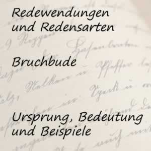 Redewendung Bruchbude