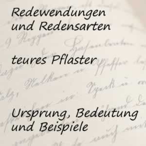 Redewendung teures Pflaster