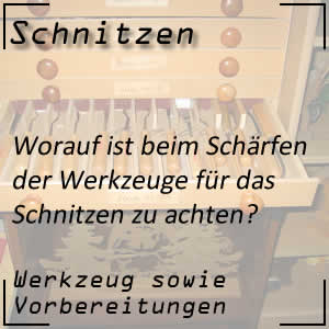 Schärfen von Schnitzmesser