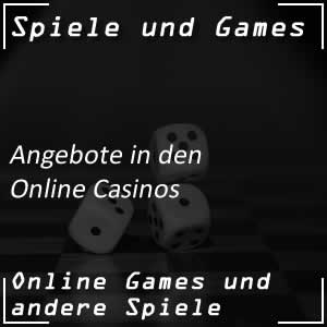 Angebote der Online-Casinos
