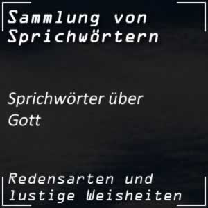 Sprichwörter zum Gott