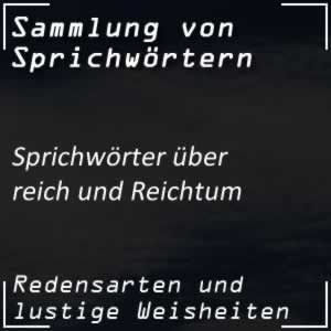 Sprichwörter zum Reichtum