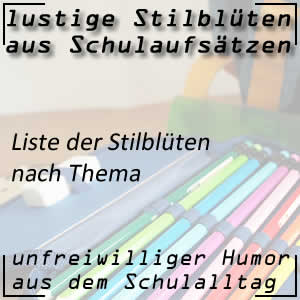 Liste Stilblüten nach Themen