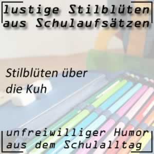 Stilblüten aus Schulaufsätze über die Kühe