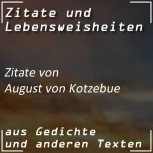 Zitate August von Kotzebue Sprüche