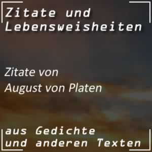 Zitate August von Platen Sprüche