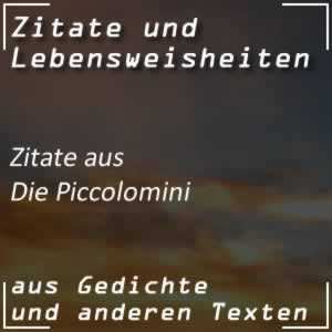 Zitate aus Die Piccolomini von Schiller