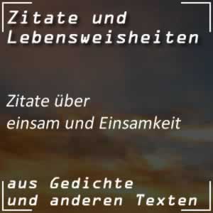 Zitate Einsam Sprüche