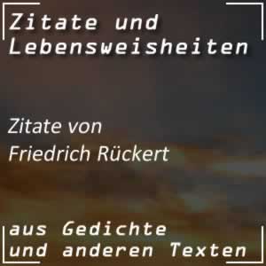 Zitate Friedrich Rückert Sprüche