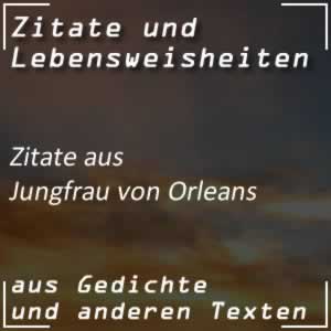 Zitate aus Jungfrau von Orleans von Schiller