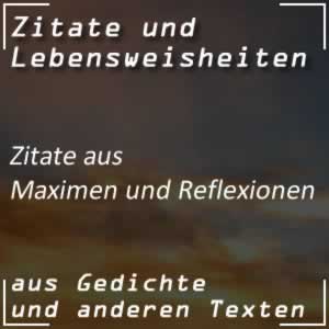 Zitate Maximen und Reflexionen von Goethe Sprüche