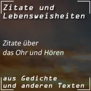 Zitate Ohr Sprüche