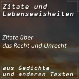 Zitate Recht / Unrecht Sprüche