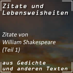 Zitate William Shakespeare Sprüche