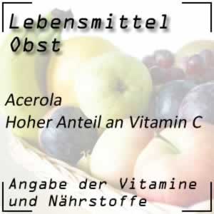 Obstsorte Acerola mit viel Vitamin C