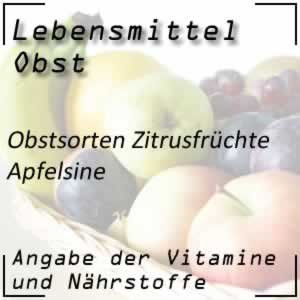 Apfelsine oder Orange mit sehr viel Vitamin C