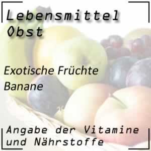 Sportlernahrung Banane mit vielen Vitaminen