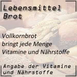 Vollkornbrot mit sehr vielen Vitaminen