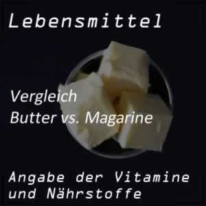 Butter oder Margarine: ein Vergleich