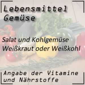 Weißkraut liefert viel Vitamin A