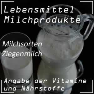 Ziegenmilch mit vielen Vitaminen