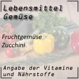 Zucchini mit sehr vielen Vitaminen