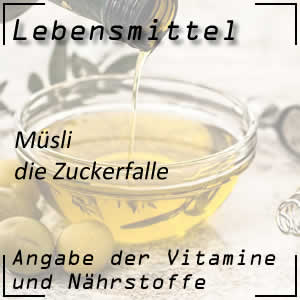 Müsli und Zuckeranteil